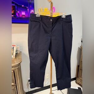 Talbots Elegant Navy Trousers